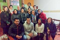 Posando en el curso